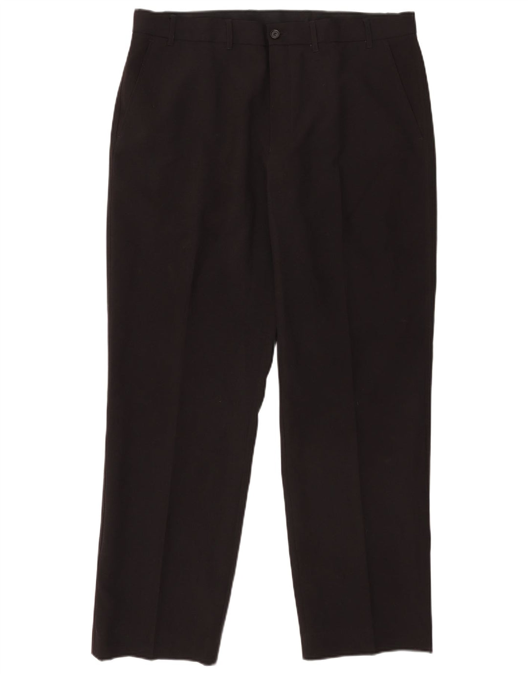 Marks & Spencer Męskie proste spodnie chino W38 L31 Czarny poliester