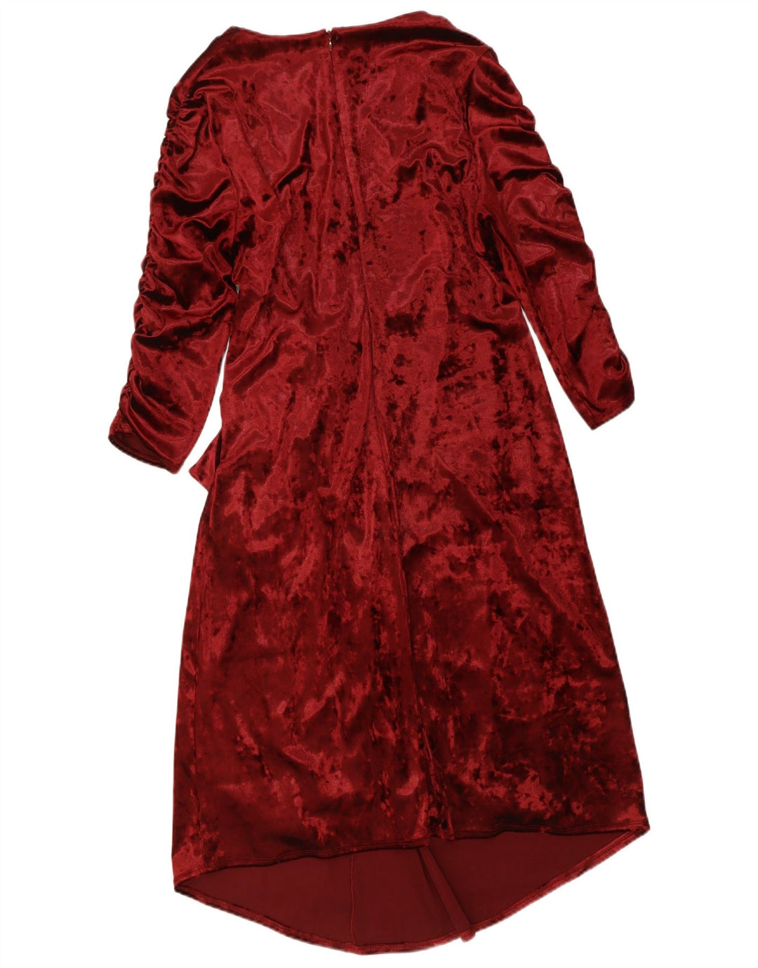MARKS & SPENCER Womens 3/4 Sleeve Wrap Dress UK 14 Large Red Polyester
