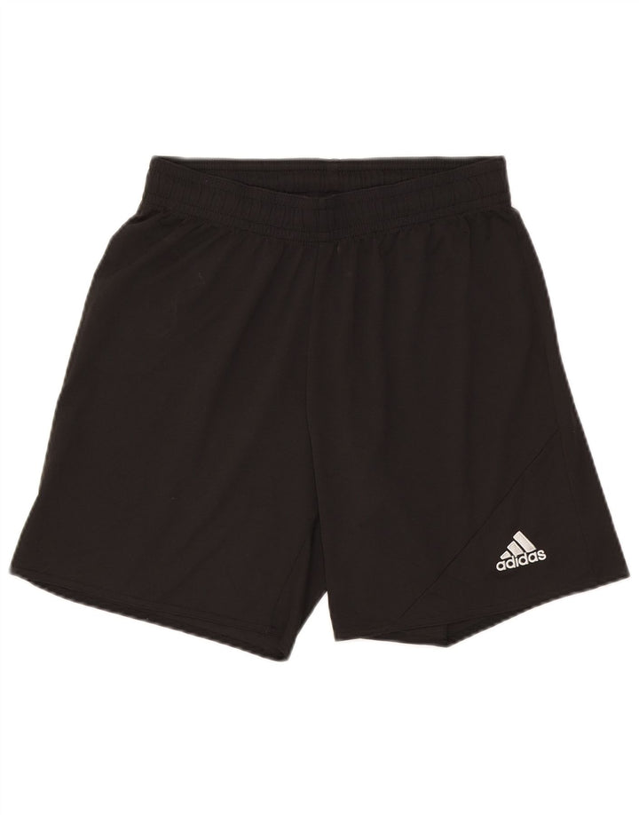 Męskie spodenki sportowe Adidas Climalite, średni czarny poliester