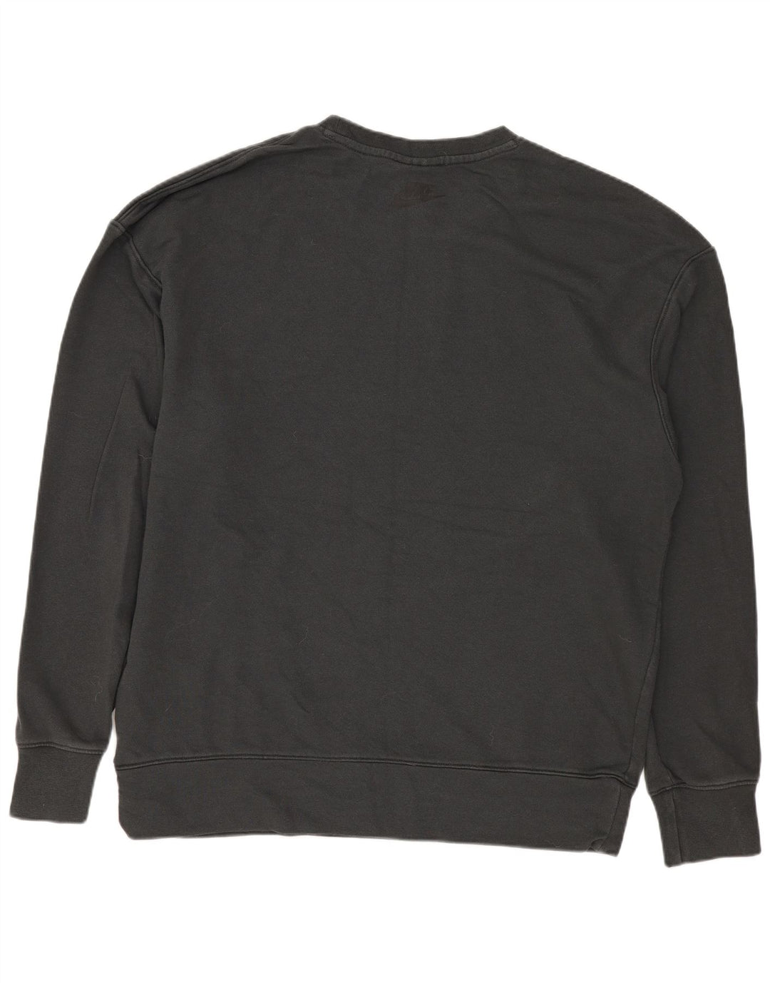 Męski sweter z grafiką NIKE, średnioszary, bawełniany