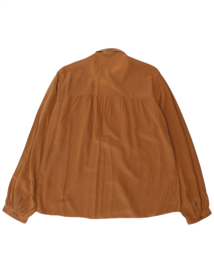 Koszula damska VINTAGE UK 18 XL brązowa