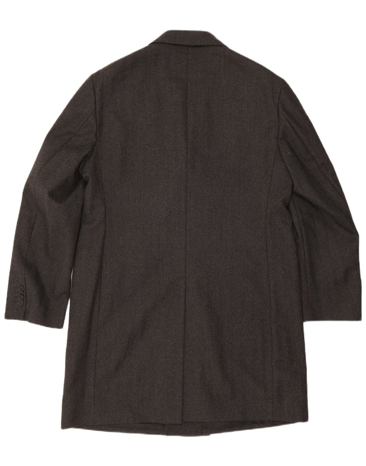 Ader Męski dwurzędowy płaszcz IT 54 2XL Szara wełna