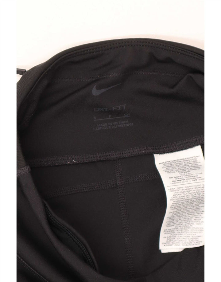 Damskie legginsy Nike Dri Fit UK 8, mały, czarny, poliestrowy blok kolorów