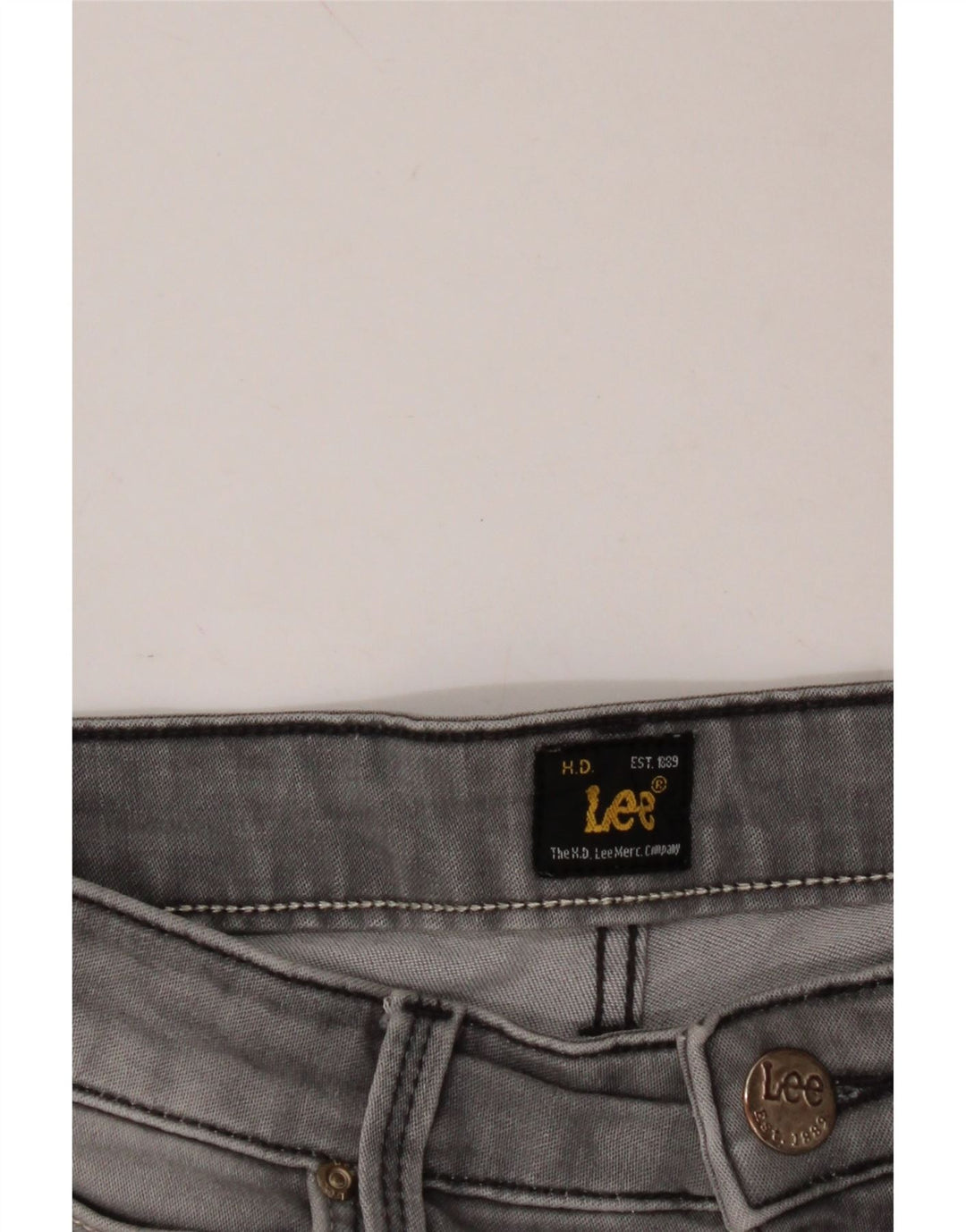 Damskie jeansy slim fit LEE W28 L28 szare