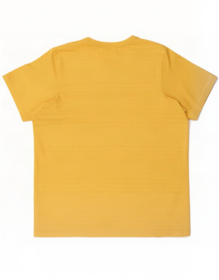 Męski T-shirt Nike Dri Fit Standard, mały, żółty poliester