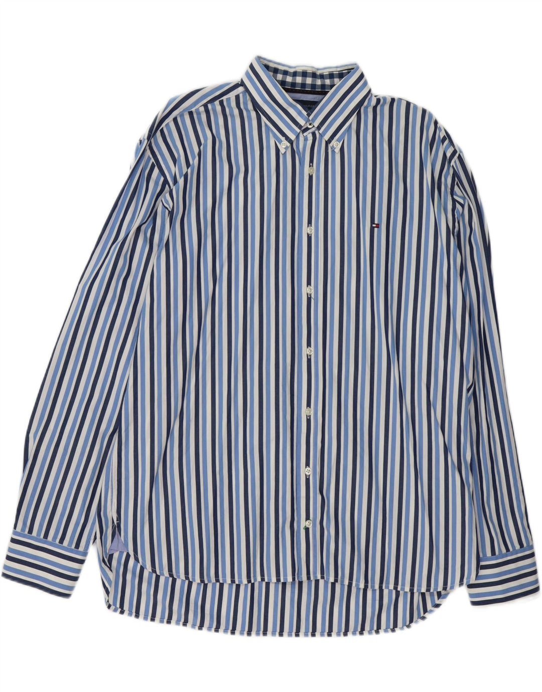 Koszula męska TOMMY HILFIGER XL, bawełniana w niebieskie paski