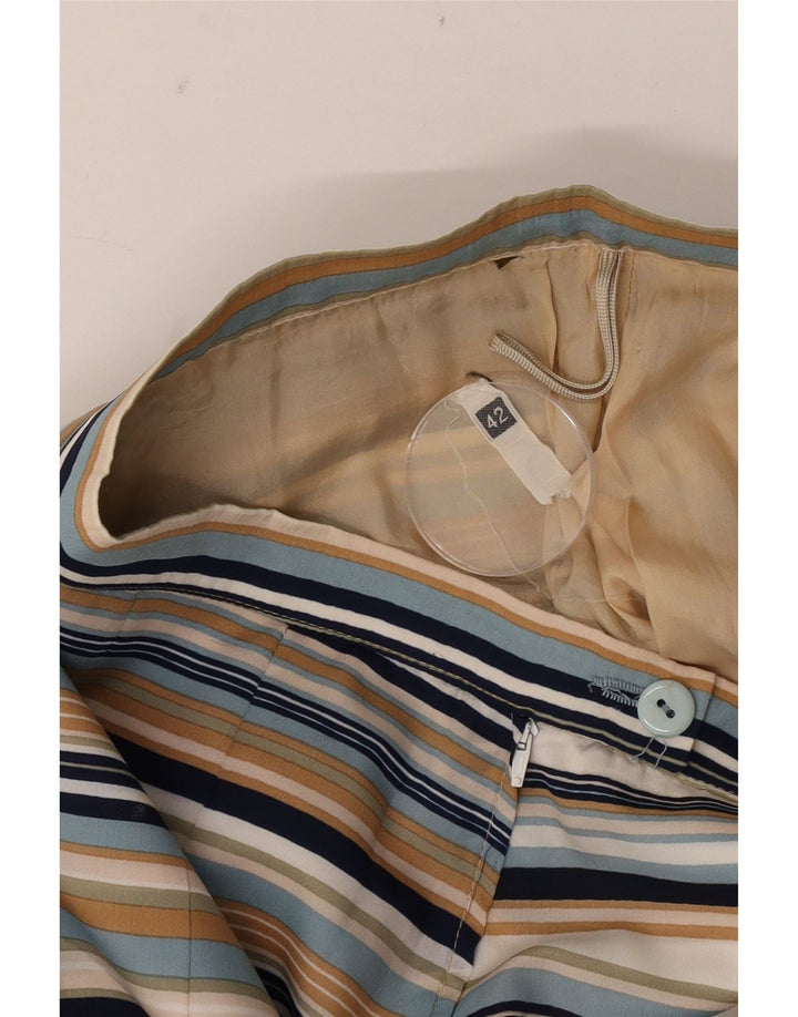 Vintage damska plisowana spódnica IT 42 Medium W26 w wielokolorowe paski