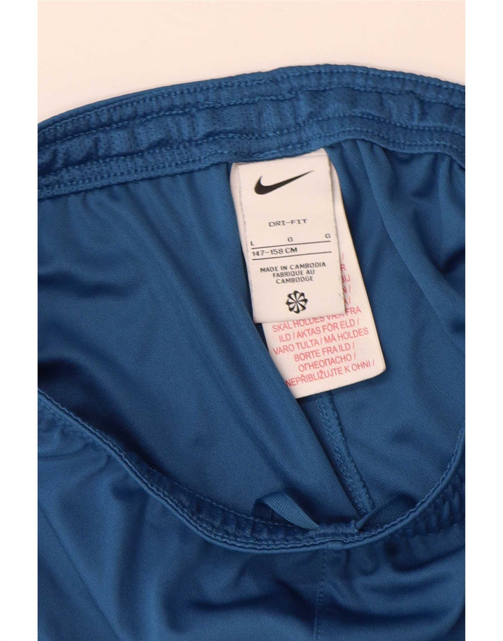 Chłopięce spodenki sportowe Nike Dri Fit 12-13 lat, duże, niebieskie, poliestrowe