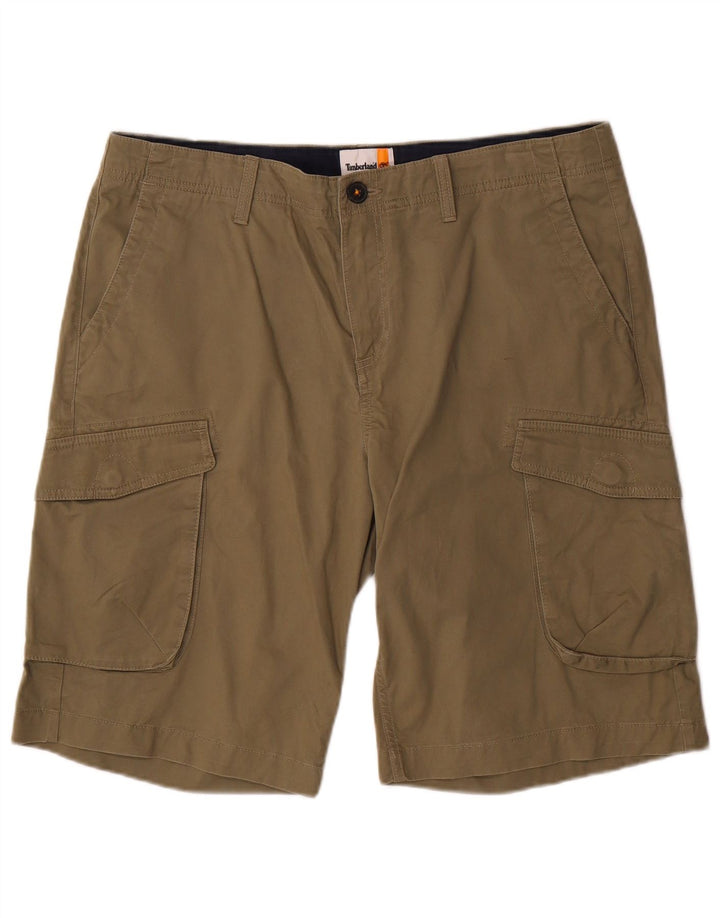 Męskie spodenki cargo Timberland W36, duże, bawełniane w kolorze khaki