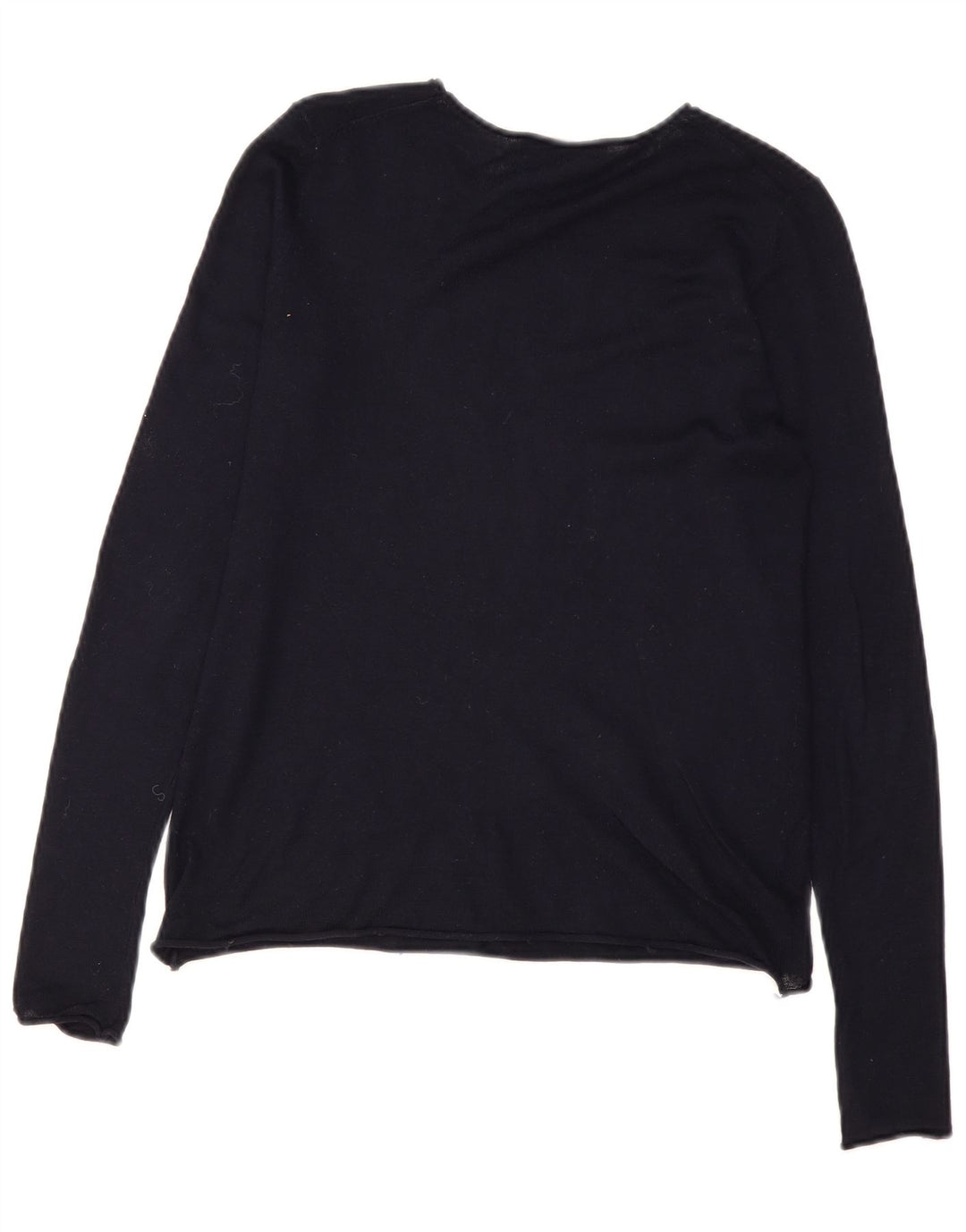 Sweter damski Zara z dekoltem w łódkę UK 12, średni granatowy