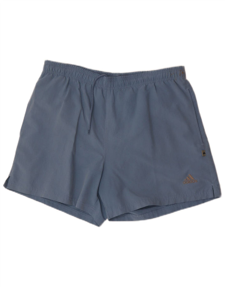 Męskie spodenki sportowe Adidas, duże, niebieskie, poliestrowe