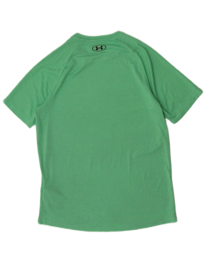 Under Armour Męski T-shirt Top Mały Zielony Poliester