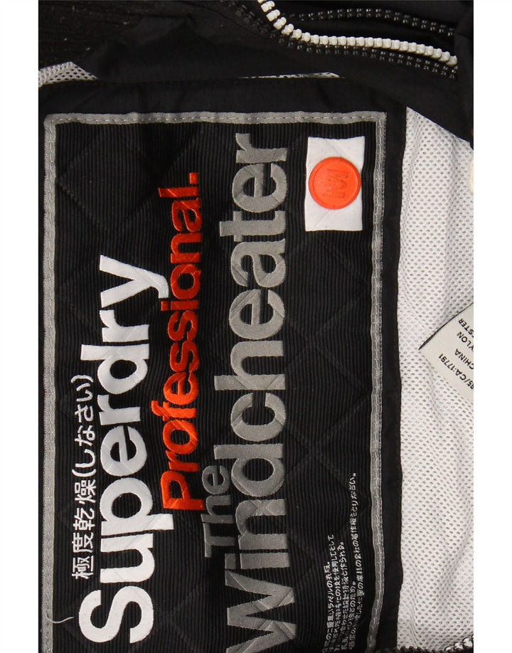 SUPERDRY Damska kurtka wiatrówka The Windcheater UK 14, średnia czarna