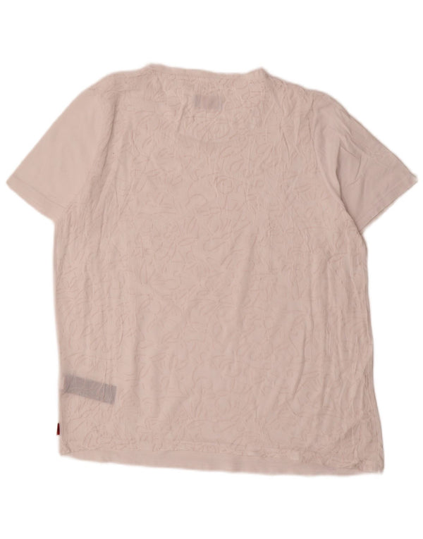 T-shirt damski Kappa Top UK 18 XL, biała bawełna