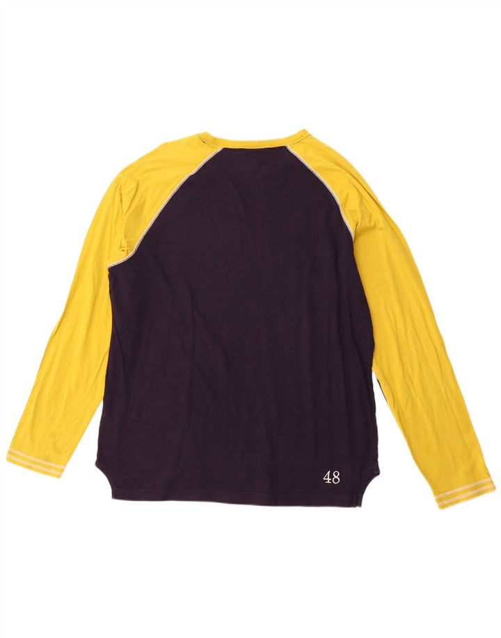 Męska koszulka PUMA z długim rękawem XL, granatowa, sportowa z blokami kolorów