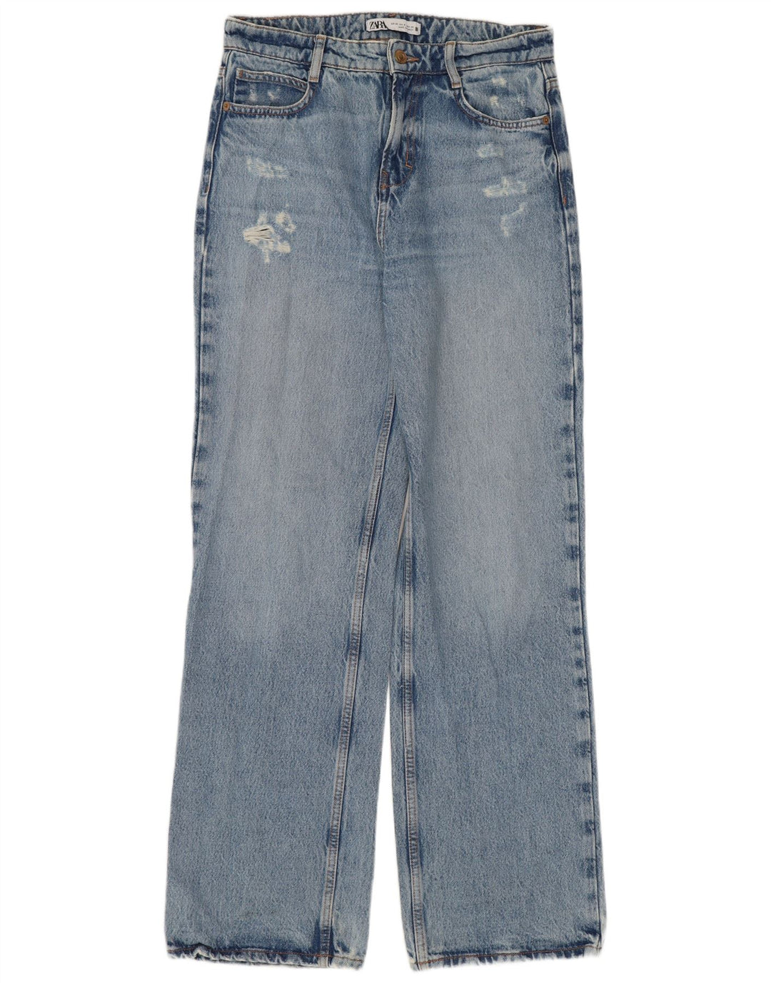 Damskie dżinsy ZARA Bootcut EU 36 XS W26 L32 Niebieskie