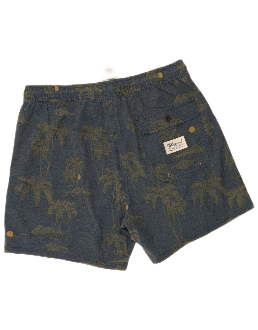 Męskie spodenki sportowe Rip Curl, średnioszare, bawełniane w kwiaty