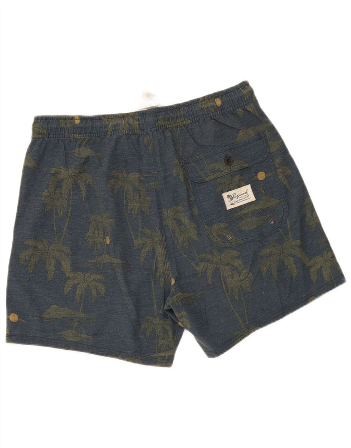Męskie spodenki sportowe Rip Curl, średnioszare, bawełniane w kwiaty