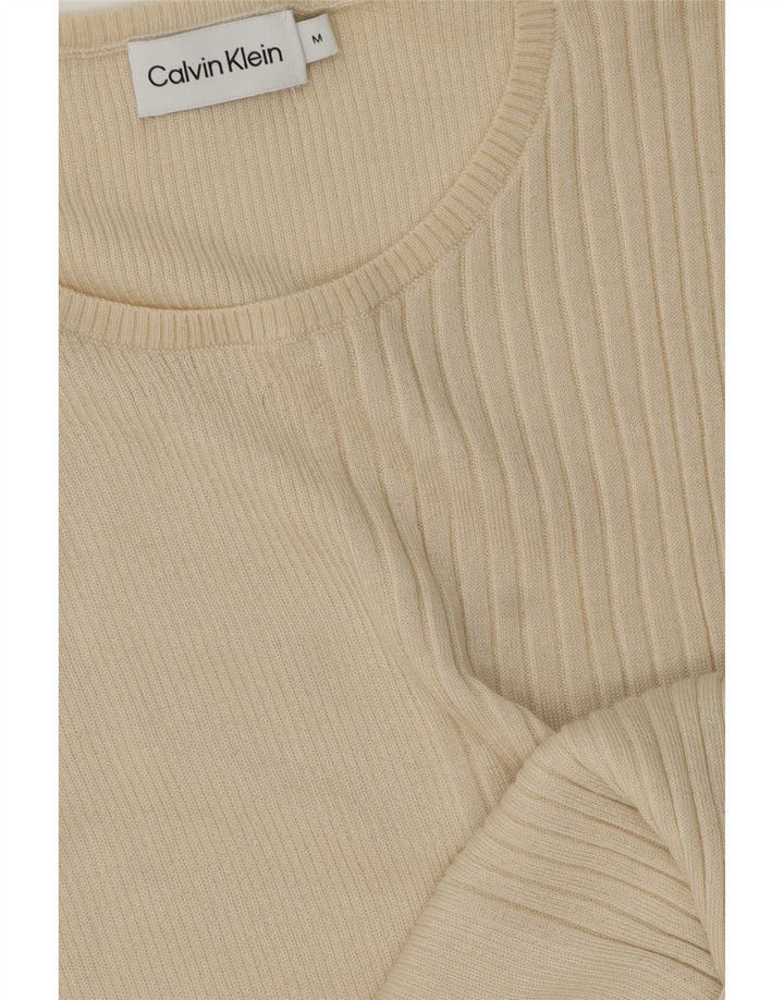 Damski podkoszulek Calvin Klein Longline Vest UK 14 średni beż