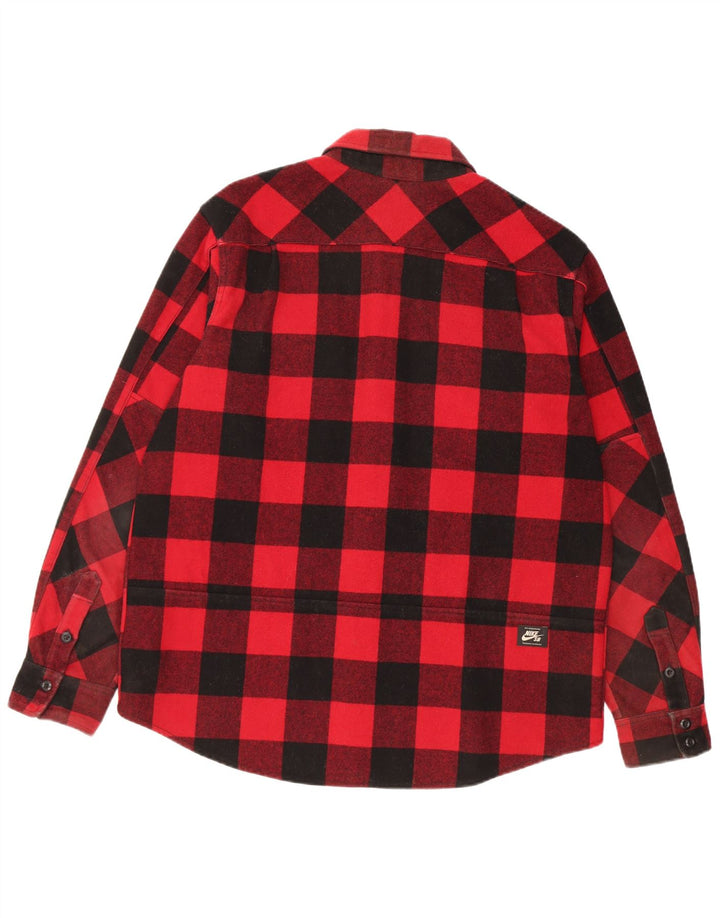 Męska koszula flanelowa Nike Lumberjack XL, czerwona bawełniana kratka