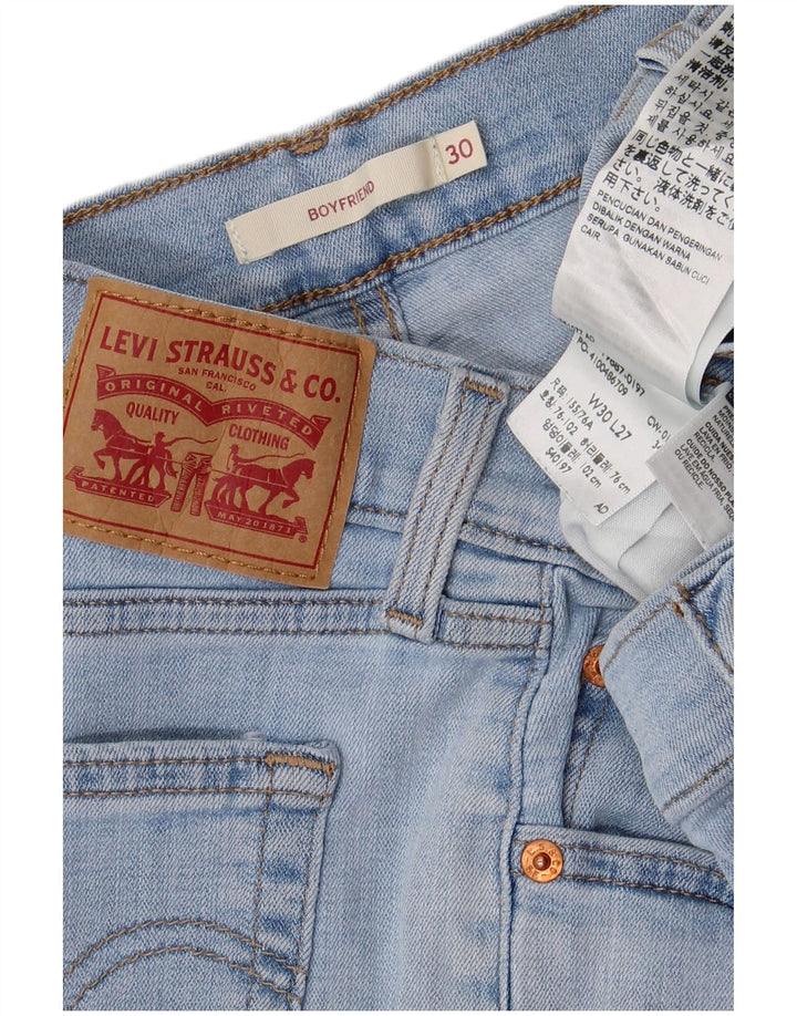Damskie jeansy LEVI'S Boyfriend Slim W30 L27 Niebieska bawełna
