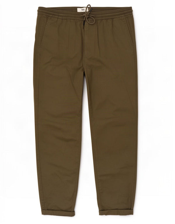Marks & Spencer Męskie zwężane spodnie, duże W38 L30, bawełna khaki