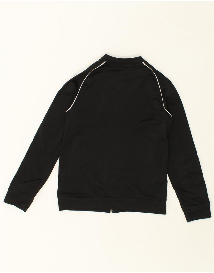 ADIDAS Boys Tracksuit Top Jacket 9-10 Years Black Polyester Vintage Adidas and Second-Hand Adidas from Messina Hembry 