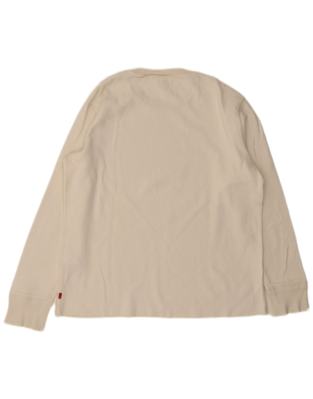 Męski top Levi's z długim rękawem, duży, biały, bawełniany
