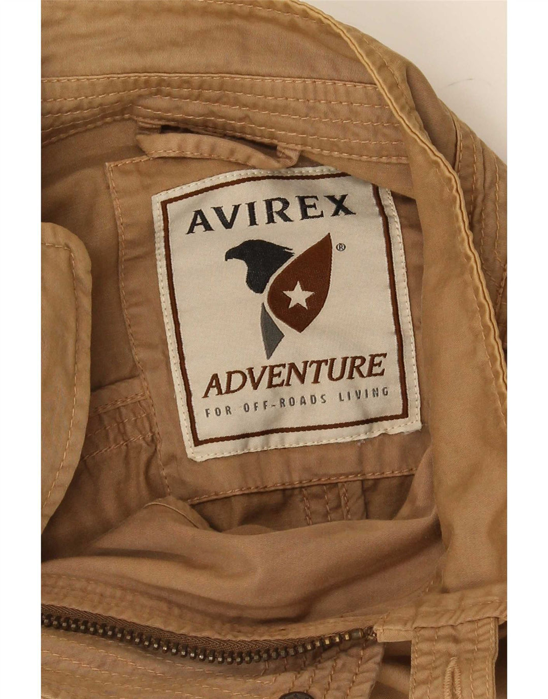 Męska kurtka bomberka Avirex UK 46 2XL brązowa bawełna