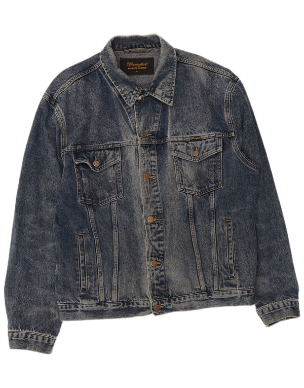 Męska kurtka dżinsowa Wrangler UK 42 XL, niebieska, bawełniana