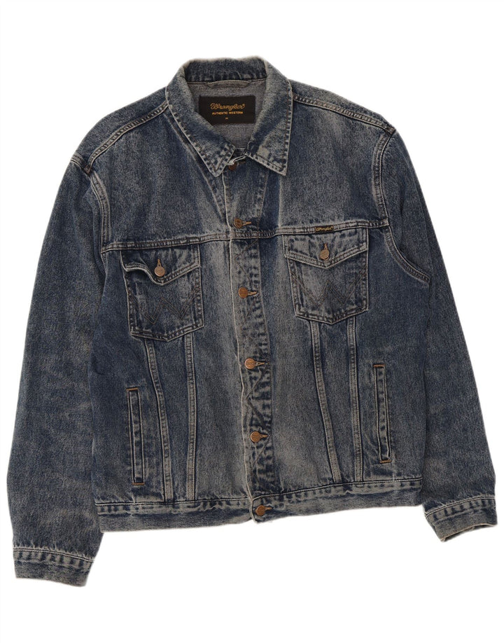 Męska kurtka dżinsowa Wrangler UK 42 XL, niebieska, bawełniana
