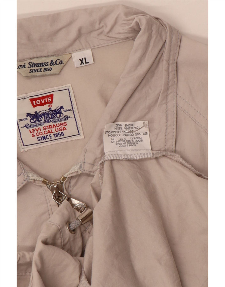 Męska kurtka bomber z podszewką Levi's UK 42 XL, niebieska, bawełniana