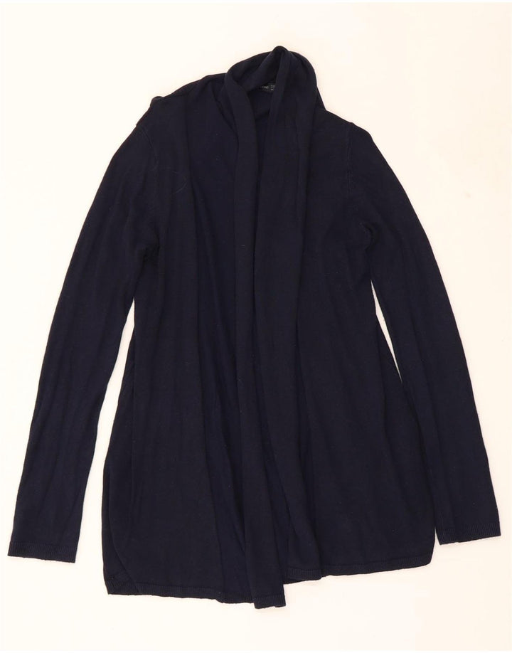 ZARA Womens Open Cardigan Sweater UK 12 Medium Navy Blue Viscose Vintage Zara and Second-Hand Zara from Messina Hembry 