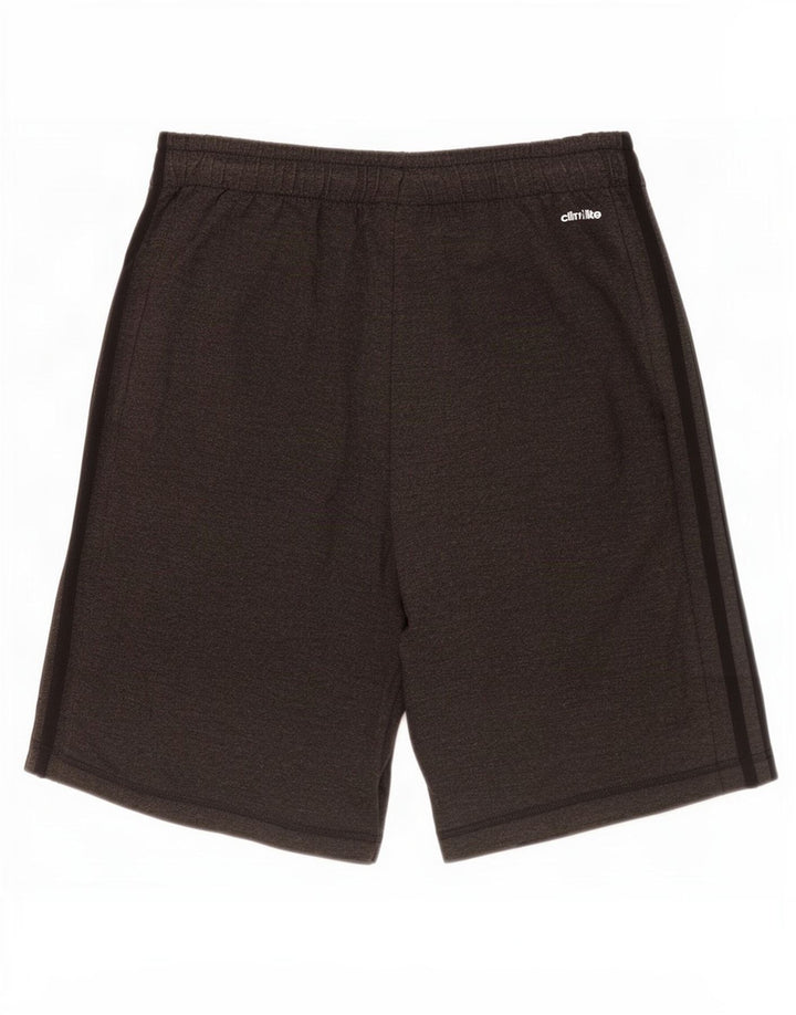 Męskie spodenki sportowe Adidas Climalite, małe, szare, poliestrowe