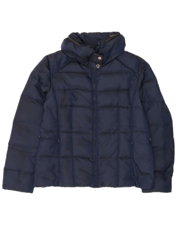 Damska ocieplana kurtka Zara UK 18 XL, granatowa, nylonowa