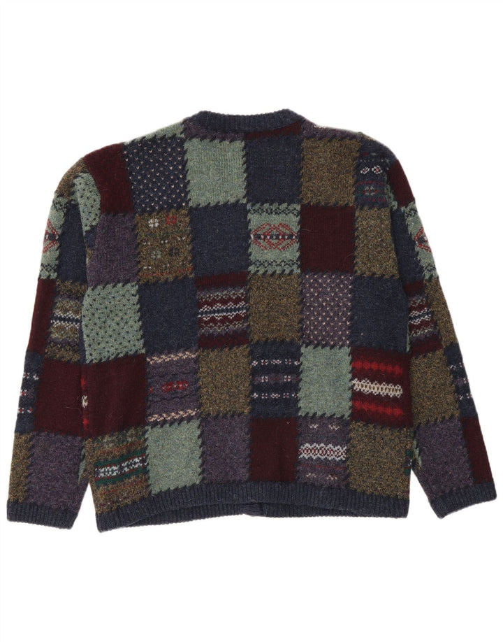 Sweter damski Eddie Bauer UK 14 Średni wielobarwny patchwork