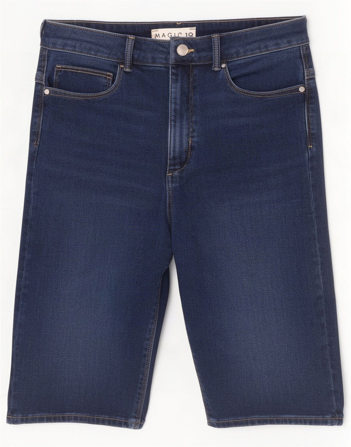 Marks & Spencer Damskie spodenki jeansowe Magic UK 12 Medium W28 Granatowe