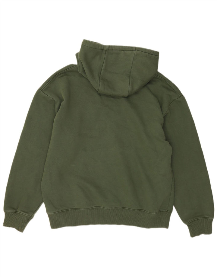 Męski sweter z kapturem Zara, duży, zielony, bawełniany