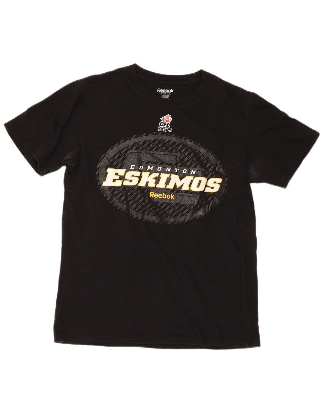 Męska koszulka Reebok Regular Graphic Top, mała, czarna, bawełniana