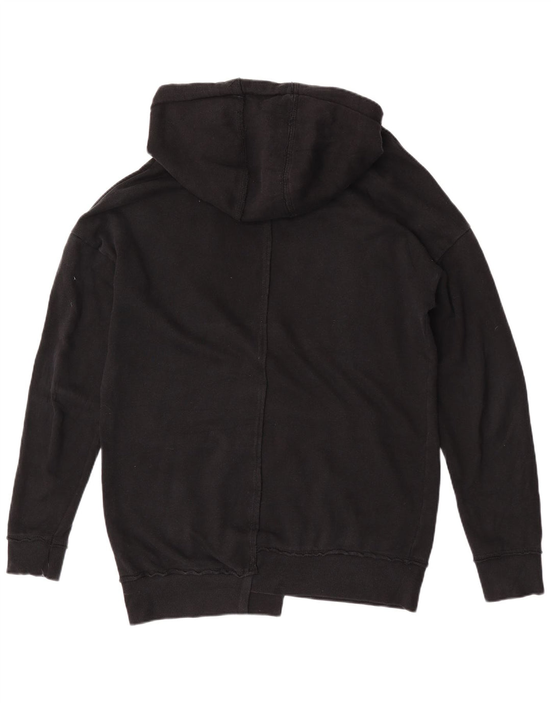 Męski sweter z kapturem Zara, duży, czarny, bawełniany