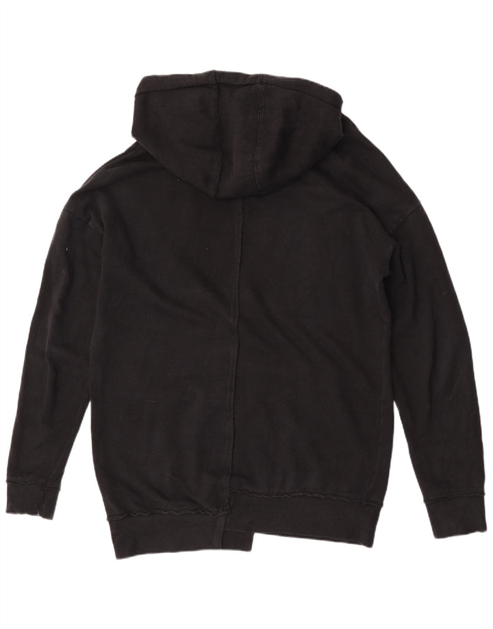 Męski sweter z kapturem Zara, duży, czarny, bawełniany