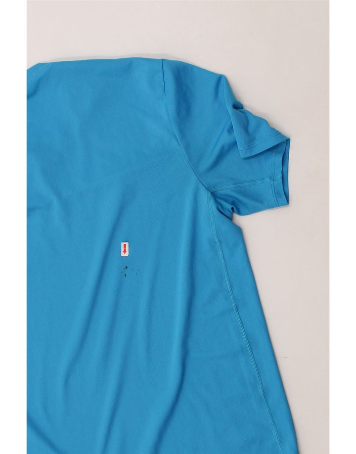 NIKE Mens DeeJay Ten Milano 2016 Graphic T-Shirt Top Medium Blue Polyester Vintage Nike and Second-Hand Nike from Messina Hembry 