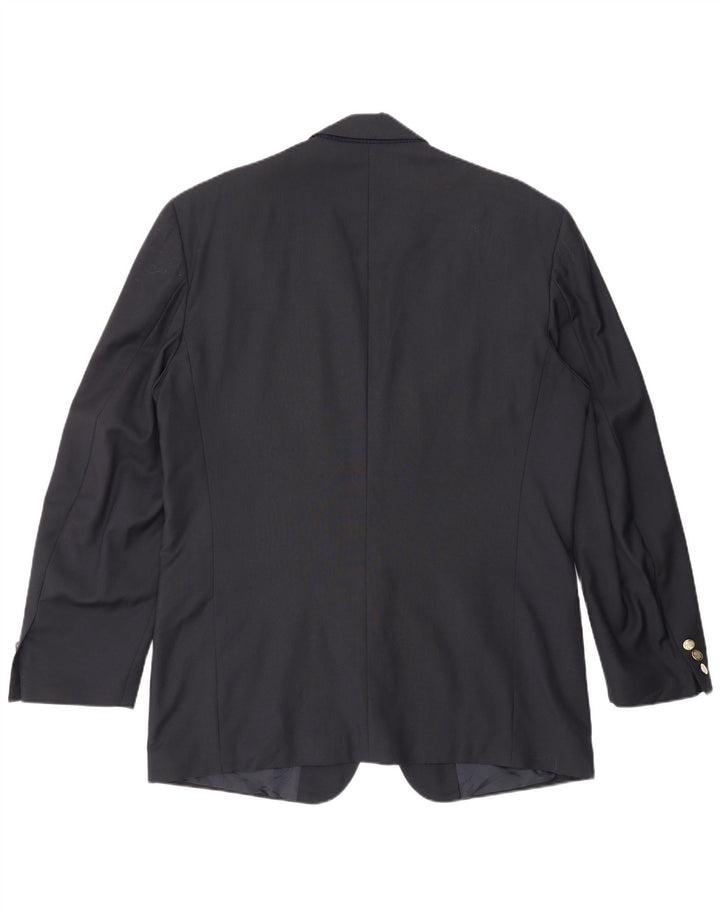Męska marynarka zapinana na 2 guziki Yves Saint Laurent IT 52 XL Granatowa, nowa wełna