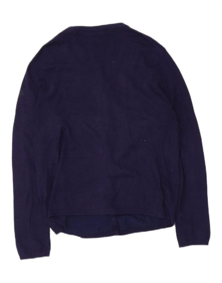 Sweter damski Zara Cardigan UK 14, duży, granatowy