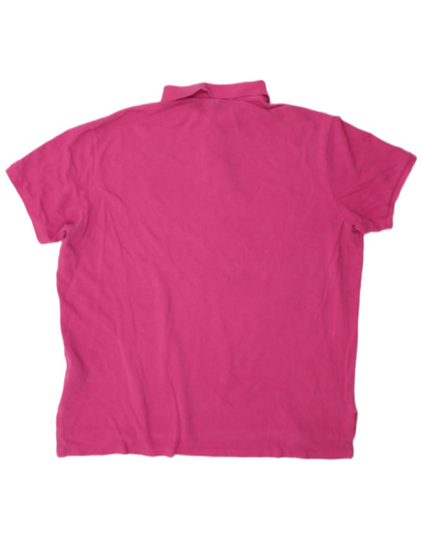 Polo Ralph Lauren Męska koszulka polo 2XL Różowa bawełna