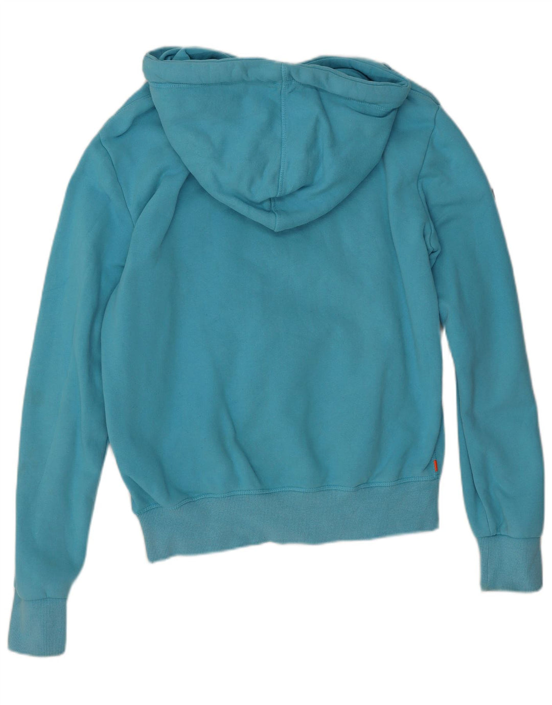 Męski sweter z kapturem Superdry z grafiką, średnioniebieski, bawełniany