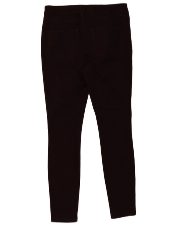 Damskie jeansy skinny Fat Face UK 10 Small W28 L28 Burgundowa bawełna