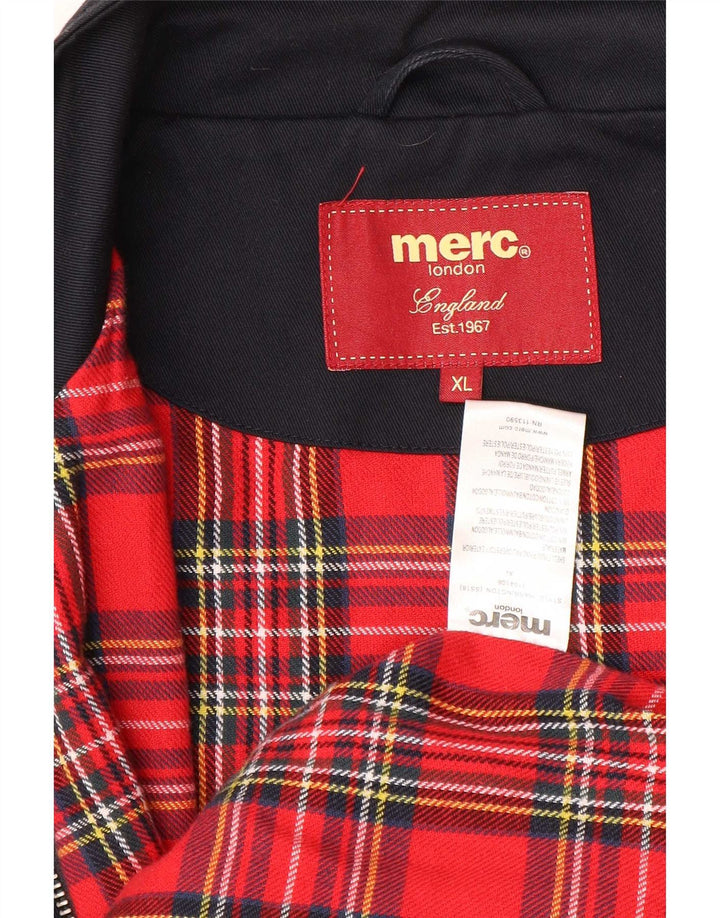 Kurtka bomber męska Merc UK 42 XL, granatowa, bawełniana