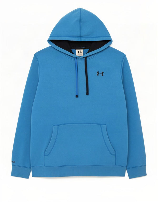 Under Armour Mens Loose Fit Hoodie Jumper XL Blue Cotton