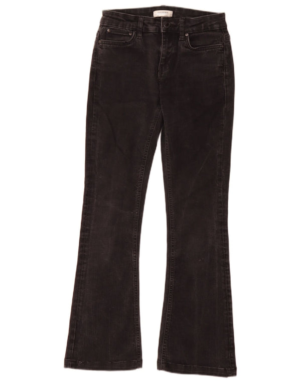 Damskie jeansy rozkloszowane Zara EU 34 2XS W24 L28 Czarne